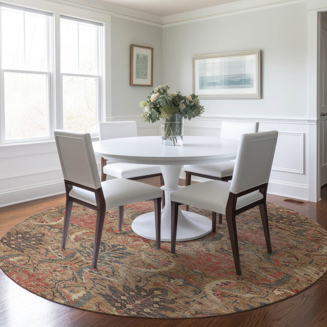 Dalyn Solace SL7 Tan Rug shown in a room