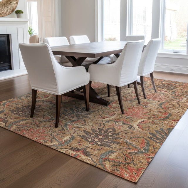 Dalyn Solace SL7 Tan Rug shown in a room