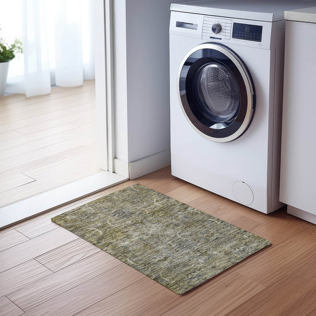 Dalyn Solace SL7 Taupe Rug shown in a room
