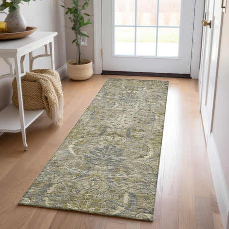 Dalyn Solace SL7 Taupe Rug shown in a room