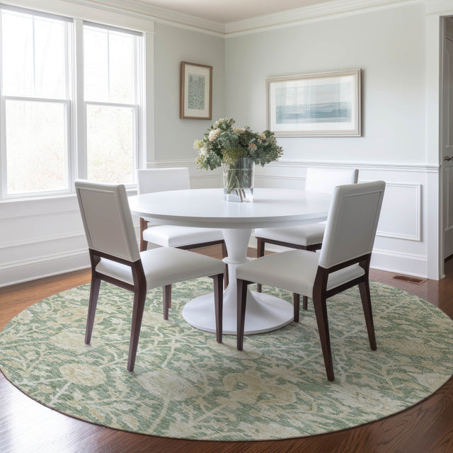 Dalyn Solace SL8 Aloe Rug shown in a room