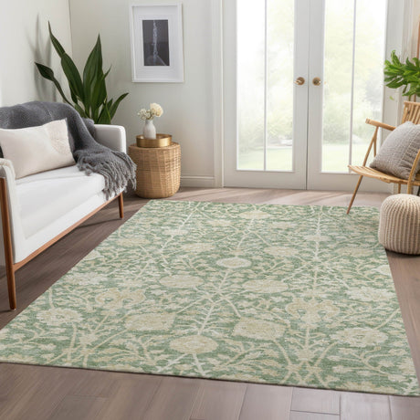 Dalyn Solace SL8 Aloe Rug shown in a room