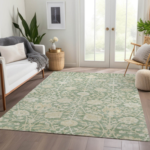 Dalyn Solace SL8 Aloe Rug shown in a room
