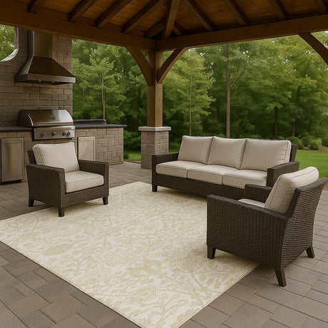 Dalyn Solace SL8 Ivory Rug outdoor lifestyle image