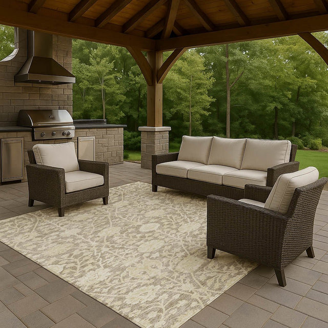 Dalyn Solace SL8 Mocha Rug outdoor lifestyle image