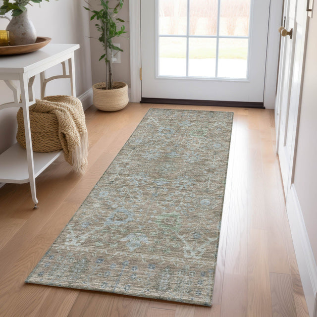 Dalyn Solace SL9 Brown Rug shown in a room