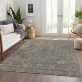 Dalyn Solace SL9 Brown Rug shown in a room