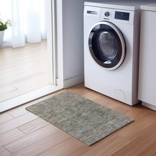 Dalyn Solace SL9 Brown Rug shown in a room