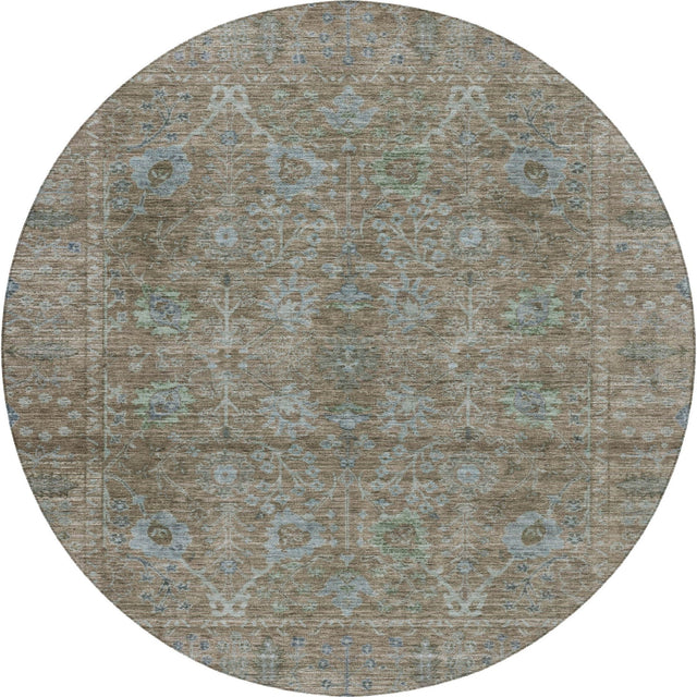 Dalyn Solace SL9 Brown Rug round rug