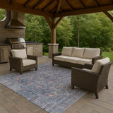 Dalyn Solace SL9 Denim Rug outdoor lifestyle image