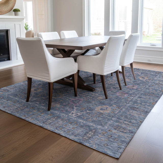 Dalyn Solace SL9 Denim Rug shown in a room