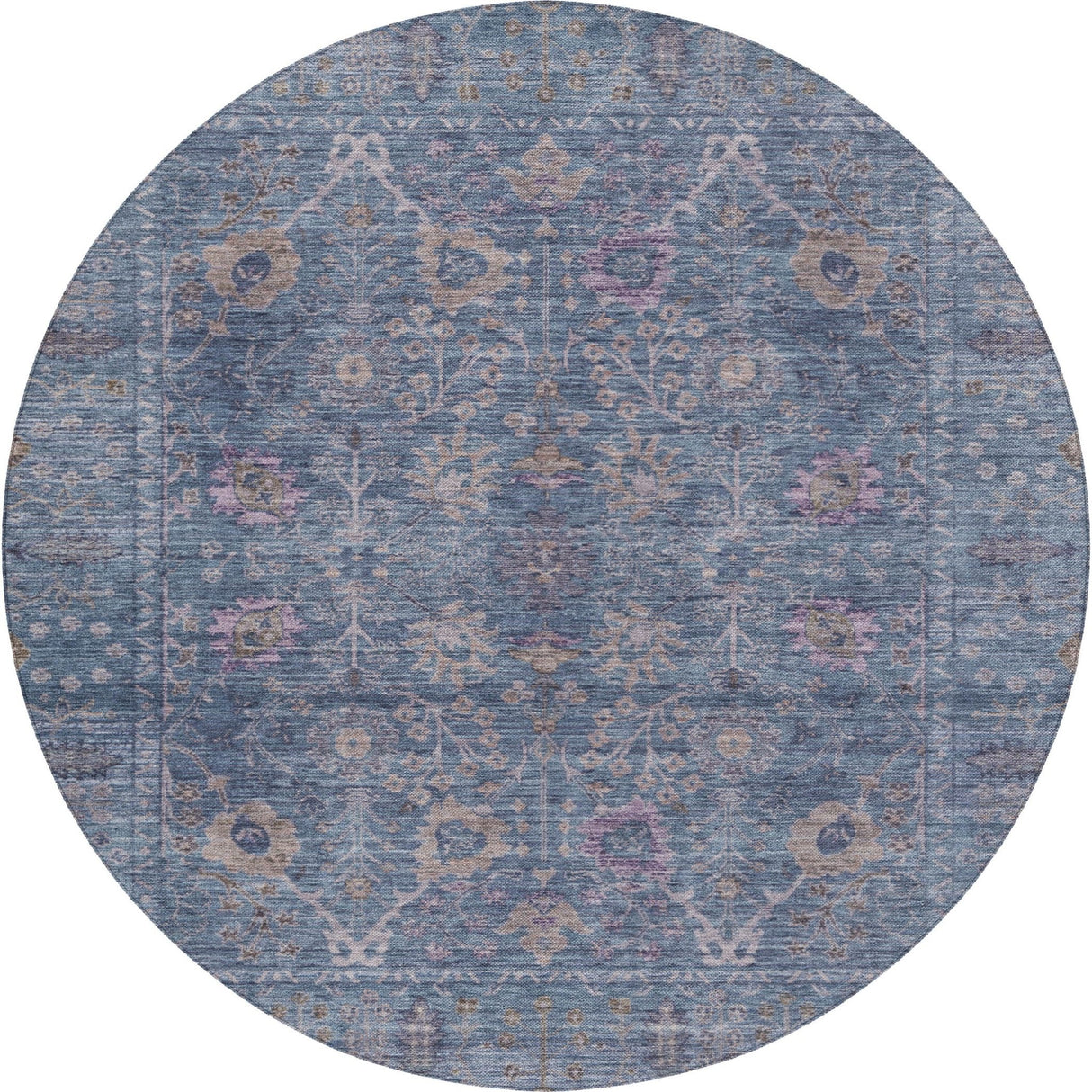 Dalyn Solace SL9 Denim Rug round rug