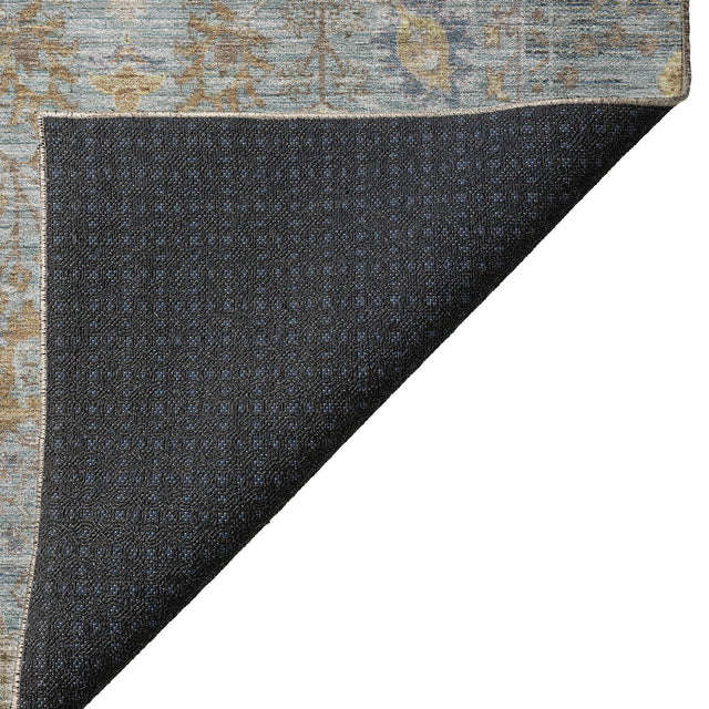 Dalyn Solace SL9 Teal Rug backing detail