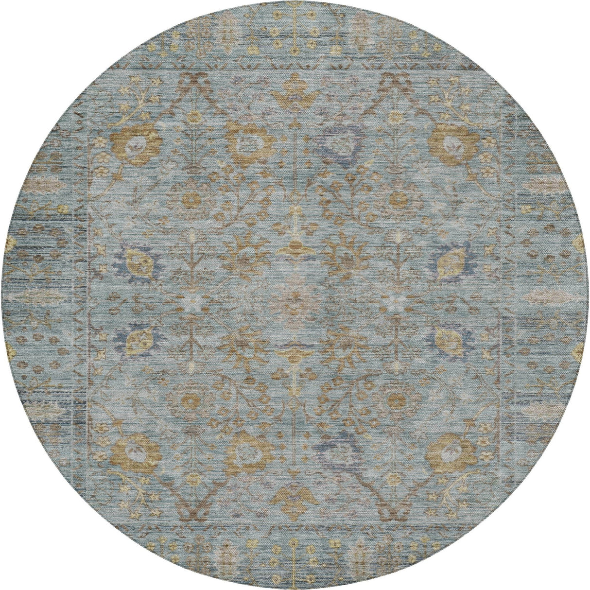Dalyn Solace SL9 Teal Rug round rug