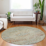 Dalyn Tabrook TB1 Tan Rug shown in a room