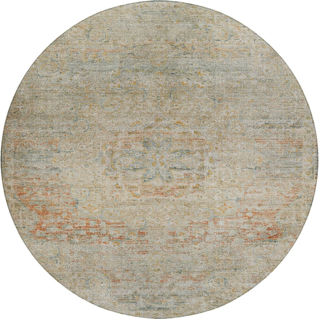 Dalyn Tabrook TB1 Tan Rug round rug