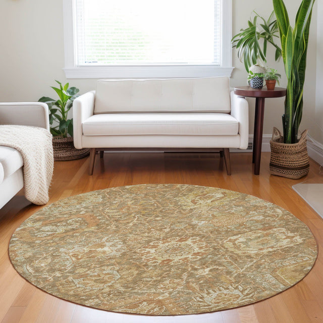 Dalyn Tabrook TB10 Khaki Rug shown in a room