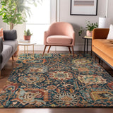 Dalyn Tabrook TB10 Navy Rug shown in a room