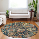 Dalyn Tabrook TB10 Navy Rug shown in a room