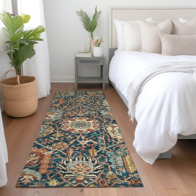 Dalyn Tabrook TB10 Navy Rug shown in a room