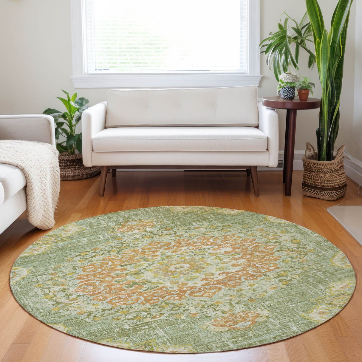 Dalyn Tabrook TB11 Aloe Rug shown in a room