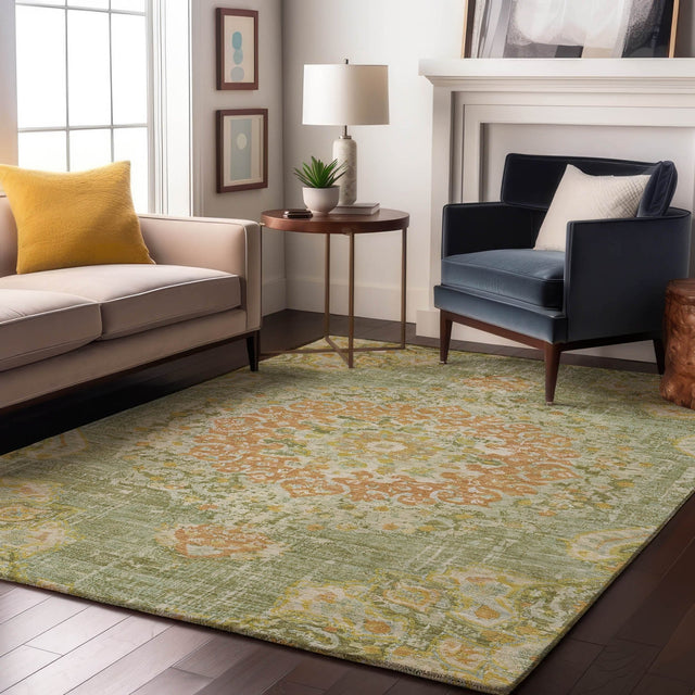 Dalyn Tabrook TB11 Aloe Rug shown in a room