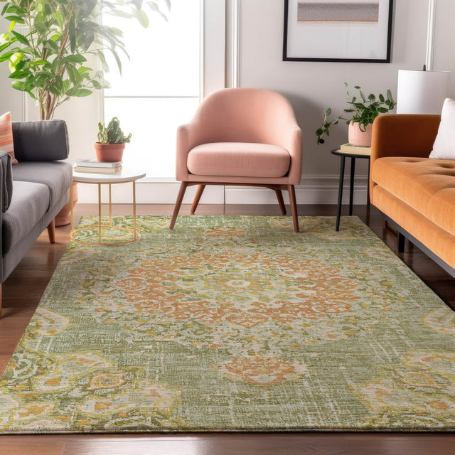 Dalyn Tabrook TB11 Aloe Rug shown in a room