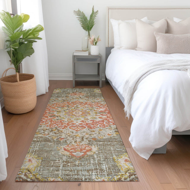Dalyn Tabrook TB11 Brown Rug shown in a room