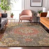 Dalyn Tabrook TB11 Brown Rug shown in a room