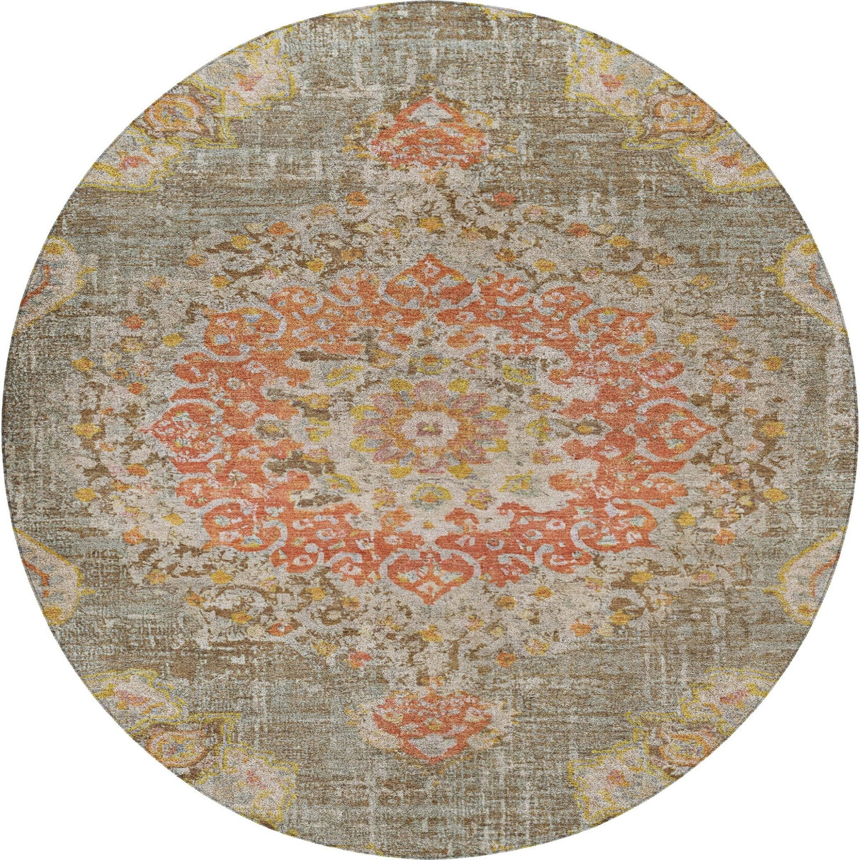 Dalyn Tabrook TB11 Brown Rug round rug