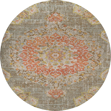 Dalyn Tabrook TB11 Brown Rug round rug