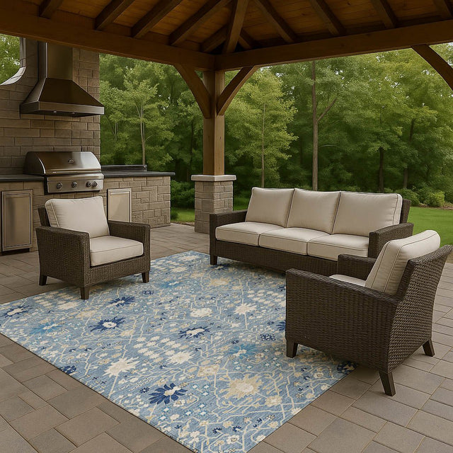 Dalyn Tabrook TB12 Denim Rug outdoor lifestyle image