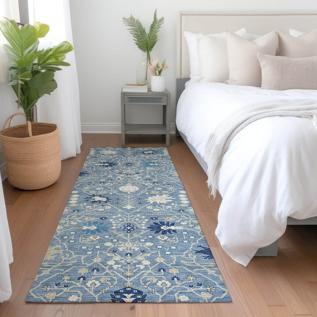 Dalyn Tabrook TB12 Denim Rug shown in a room