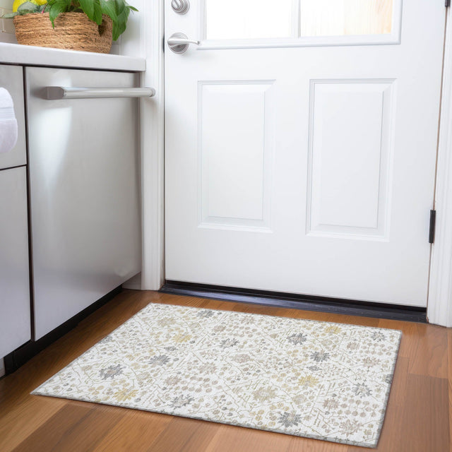 Dalyn Tabrook TB12 Ivory Rug shown in a room