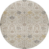 Dalyn Tabrook TB12 Ivory Rug round rug