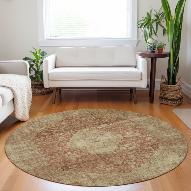 Dalyn Tabrook TB13 Paprika Rug shown in a room