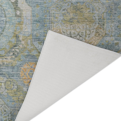 Dalyn Tabrook TB14 Blue Rug backing detail