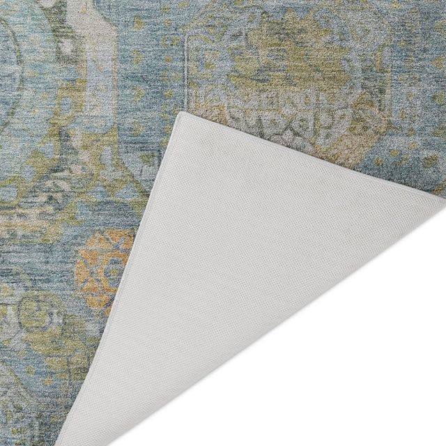 Dalyn Tabrook TB14 Blue Rug backing detail