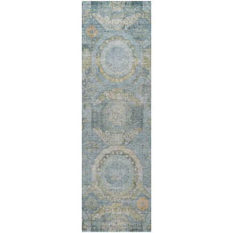 Dalyn Tabrook TB14 Blue Rug runner rug