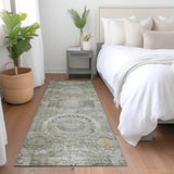 Dalyn Tabrook TB14 Pewter Rug shown in a room