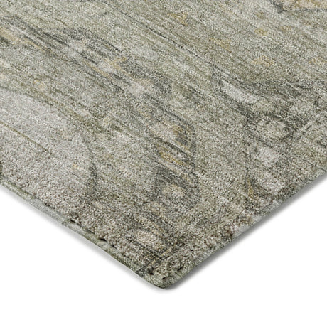 Dalyn Tabrook TB14 Pewter Rug corner detail