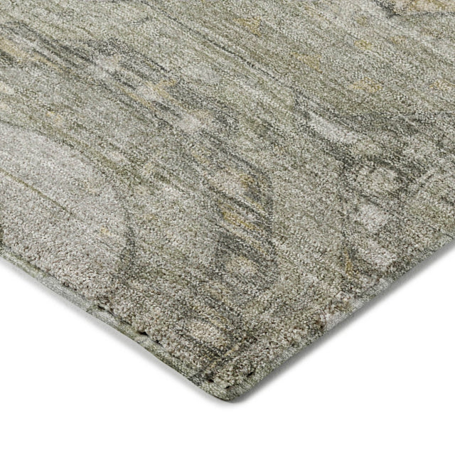Dalyn Tabrook TB14 Pewter Rug corner detail