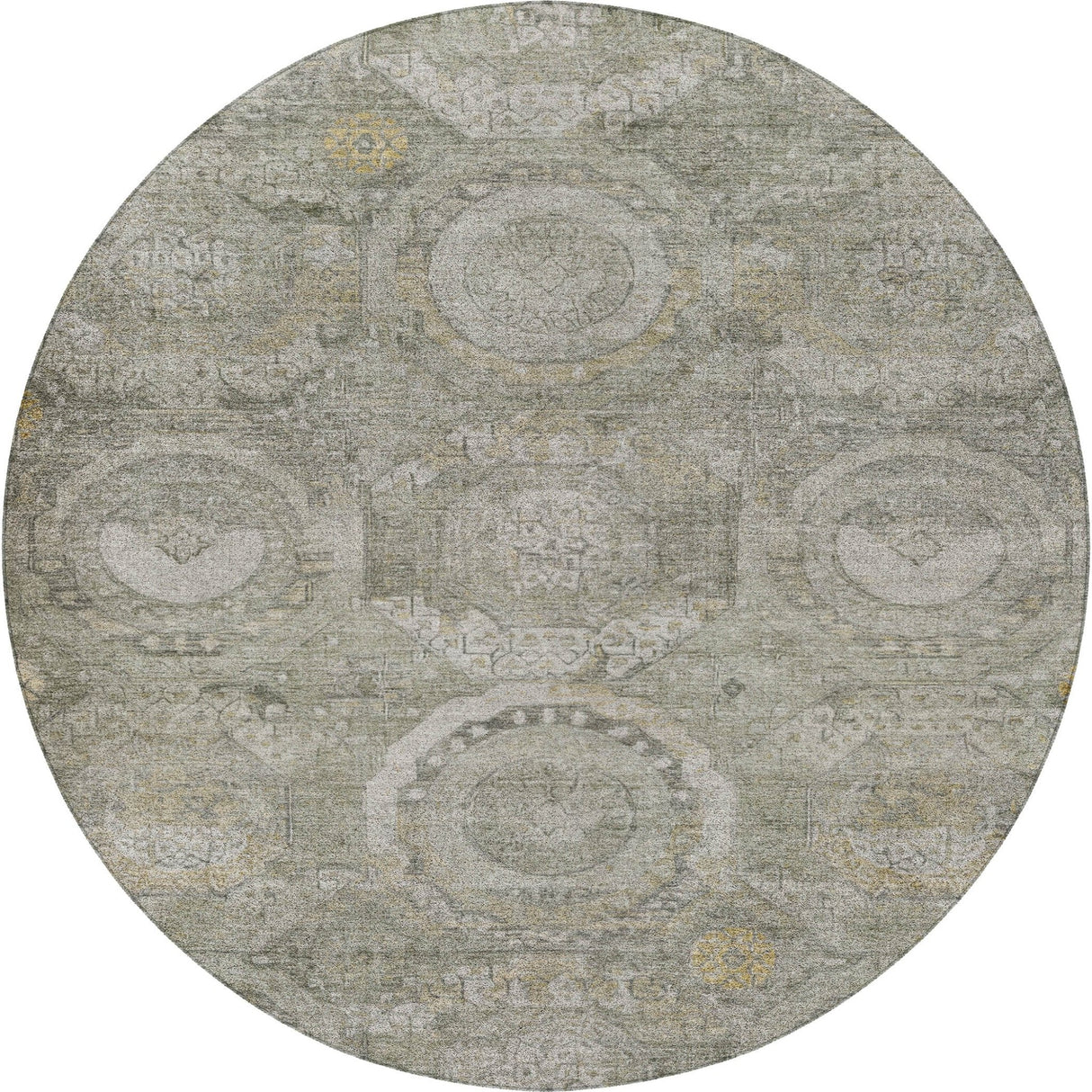 Dalyn Tabrook TB14 Pewter Rug round rug