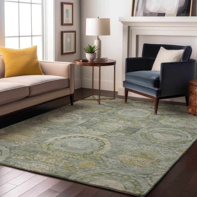 Dalyn Tabrook TB14 Sage Rug shown in a room