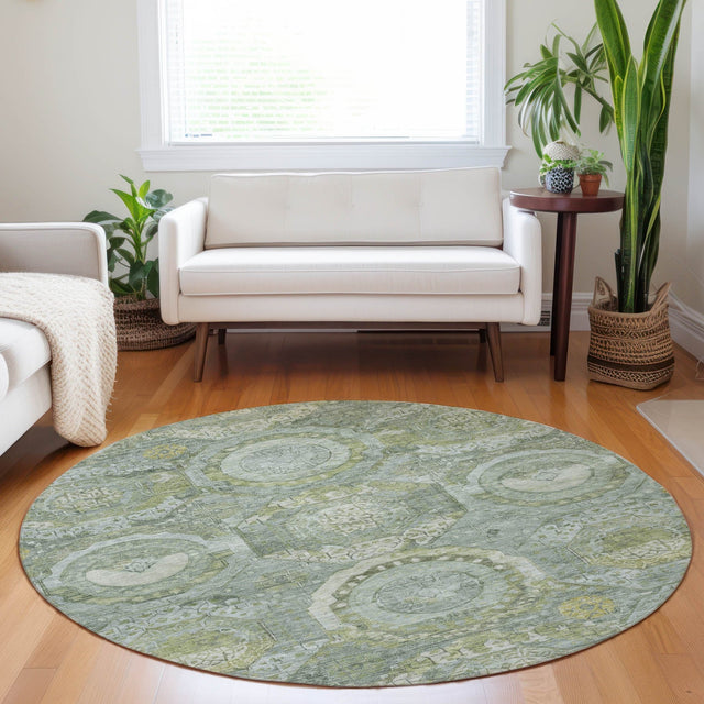 Dalyn Tabrook TB14 Sage Rug shown in a room