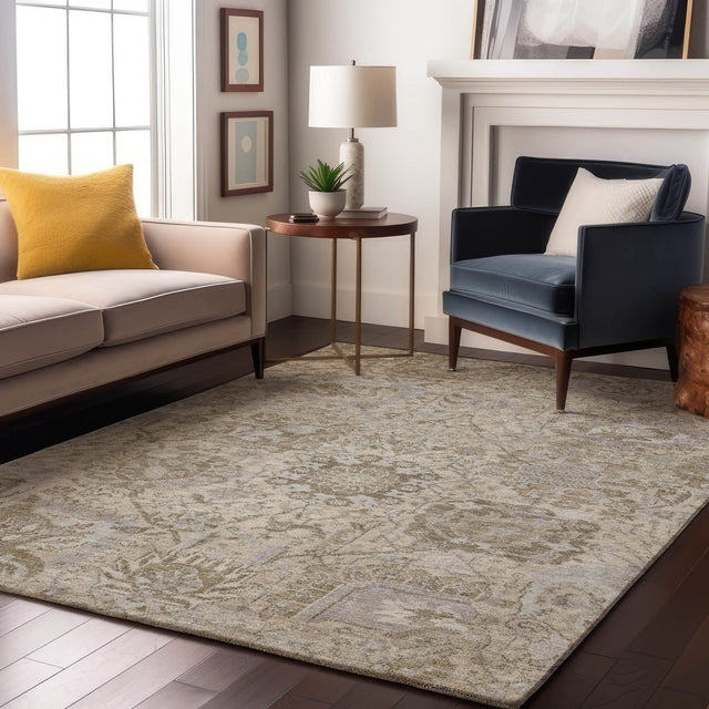 Dalyn Tabrook TB15 Ivory Rug shown in a room