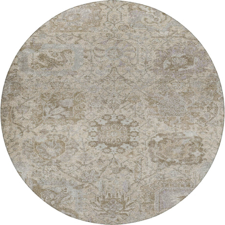 Dalyn Tabrook TB15 Ivory Rug round rug