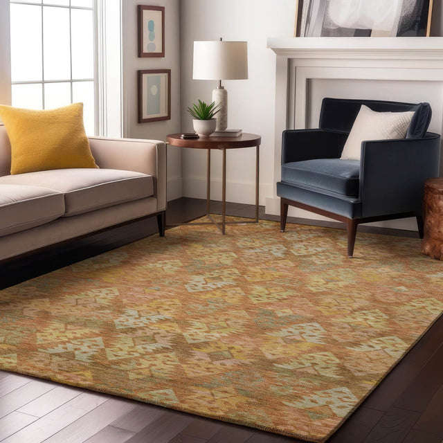 Dalyn Tabrook TB2 Copper Rug shown in a room