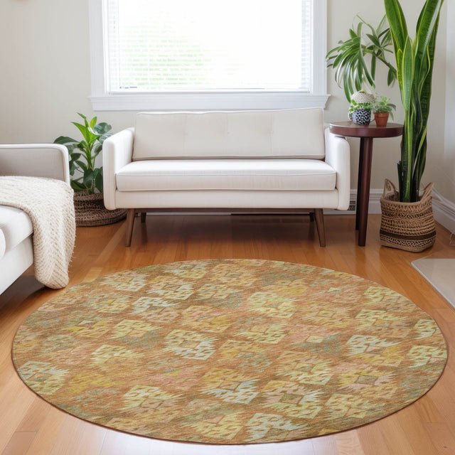 Dalyn Tabrook TB2 Copper Rug shown in a room