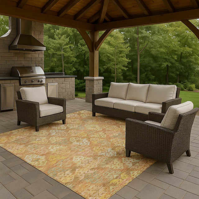 Dalyn Tabrook TB2 Copper Rug outdoor lifestyle image
